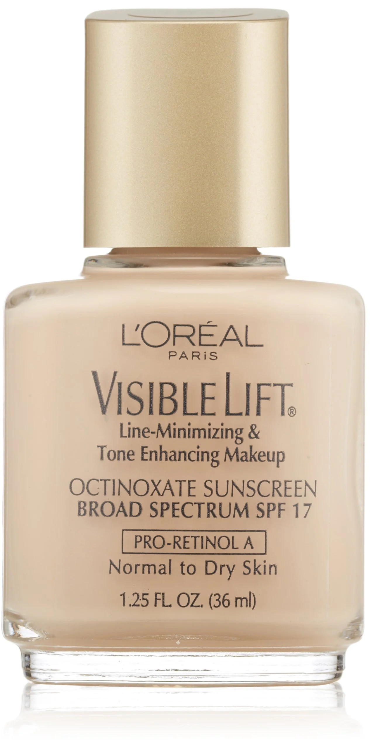 L'Oreal Visible Lift Line-Minimizing And Tone-Enhancing Makeup: Enhance Your Complexion with Light Ivory Glow (Normal/Dry Skin)