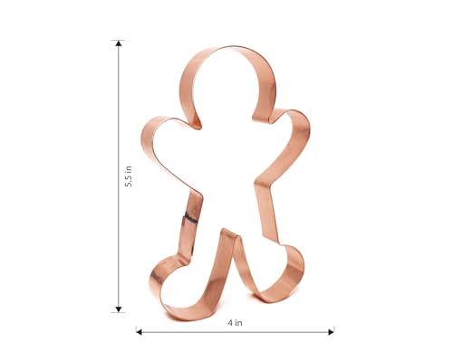 The Fussy Pup Gingerbread Man Cookie Cutter 5.5 Inch Handcrafted in USA by The Fussy Pup