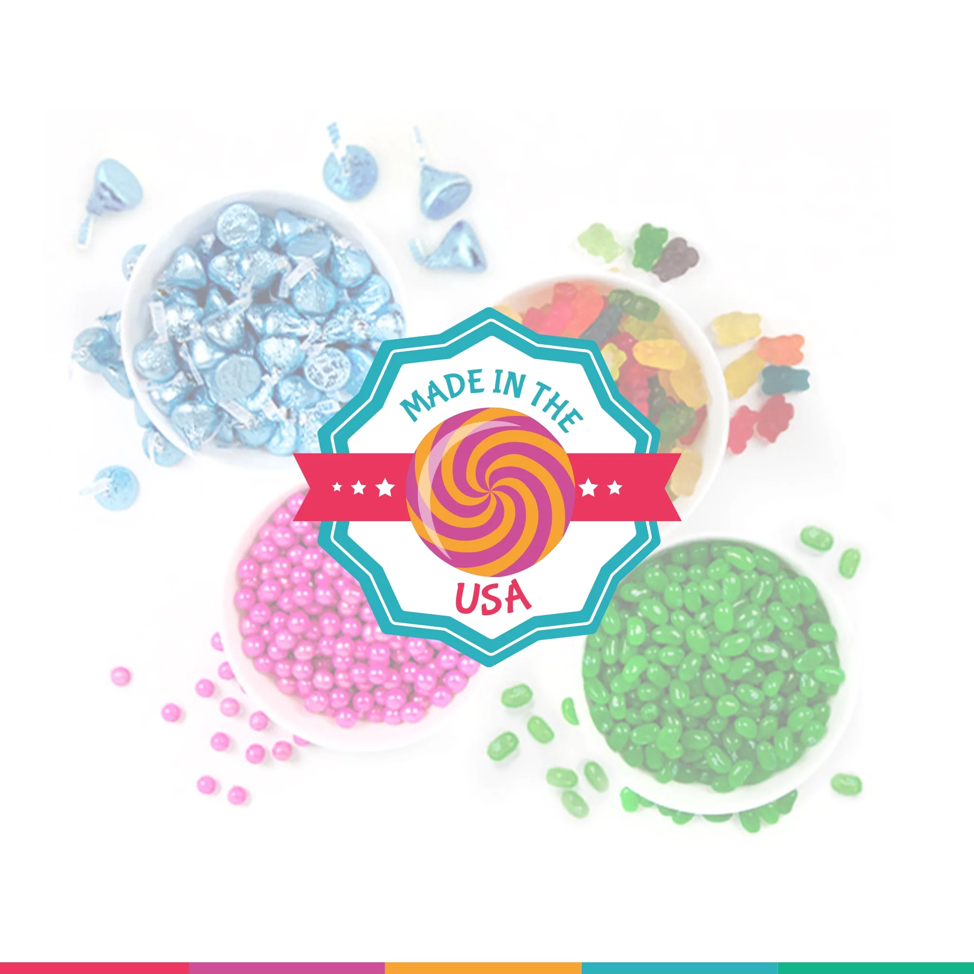 Valentine's Day Candy Gift Tin Large Silver Plastic Tin with Sugar Free Chocolate - Pink