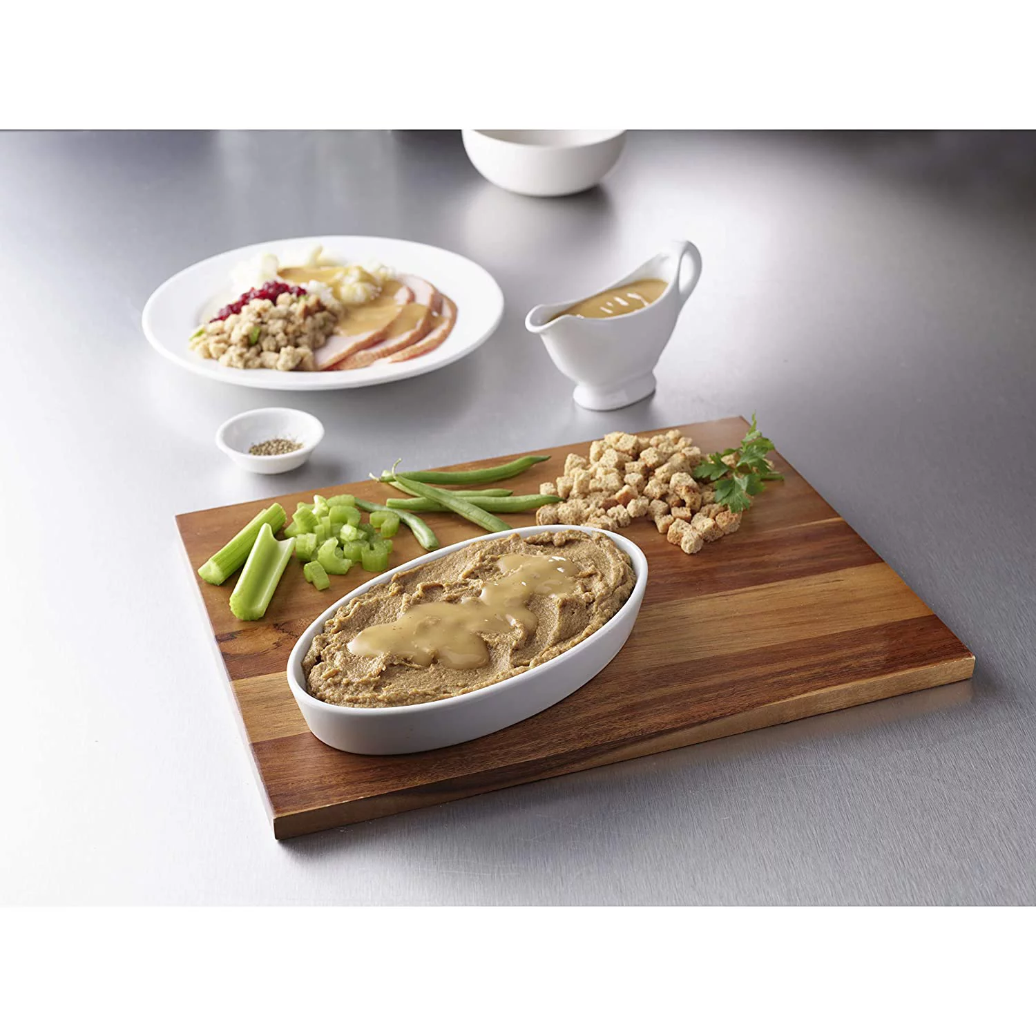 Hormel Health Lab THICK & EASYï¿½ Purees Roasted Turkey with Bread Stuffing & Green Beans, 7 oz (Pack of 3)