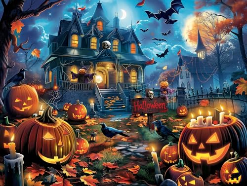 Nattork Jigsaw Puzzle 1000 Pieces for Adults, Christmas House,Challenging Adult Puzzles for Christmas Decor & Gift