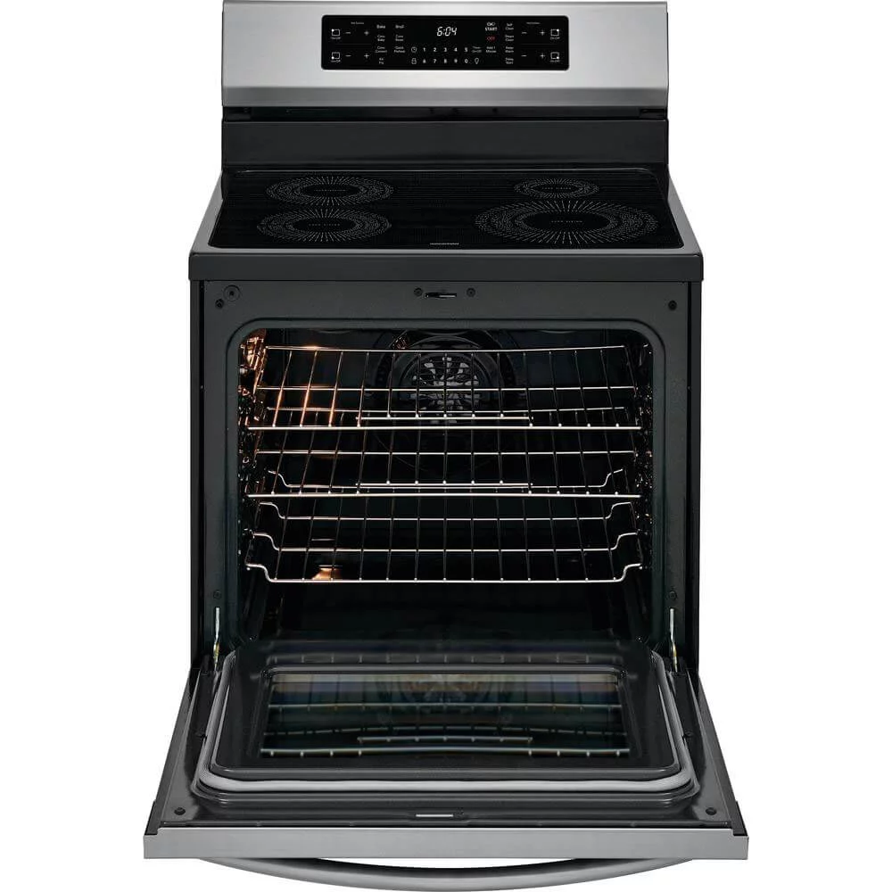 Frigidaire GCRI3058AF 30 Gallery Series Induction Range with 4 Elements 5.4 cu. ft. Capacity Air Fry and Steam Cleaning Option in Fingerprint Resistant Stainless Steel