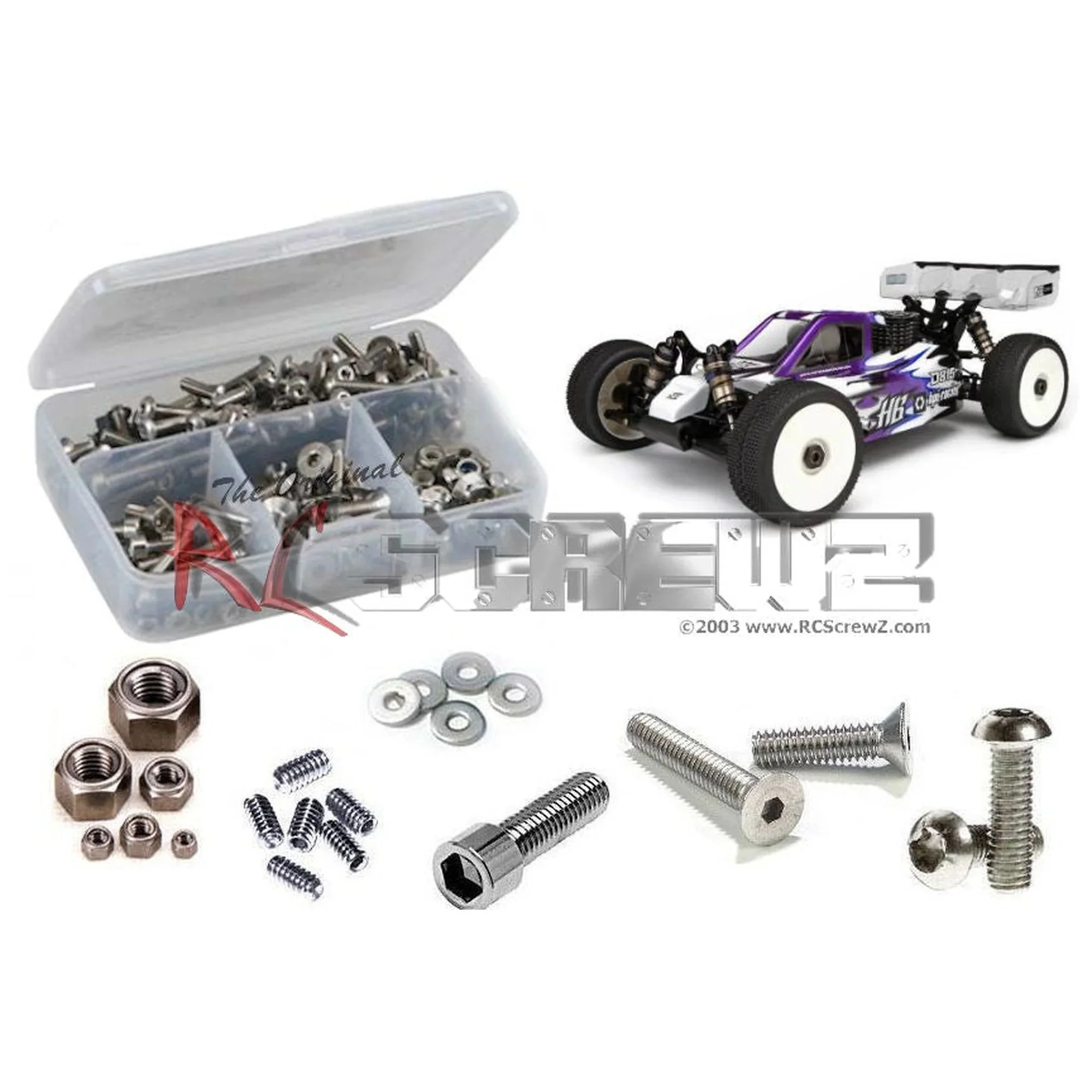 RCScrewZ Stainless Screw Kit hot037 for Hot Bodies D815 V2 Nitro RC Car - Complete Set
