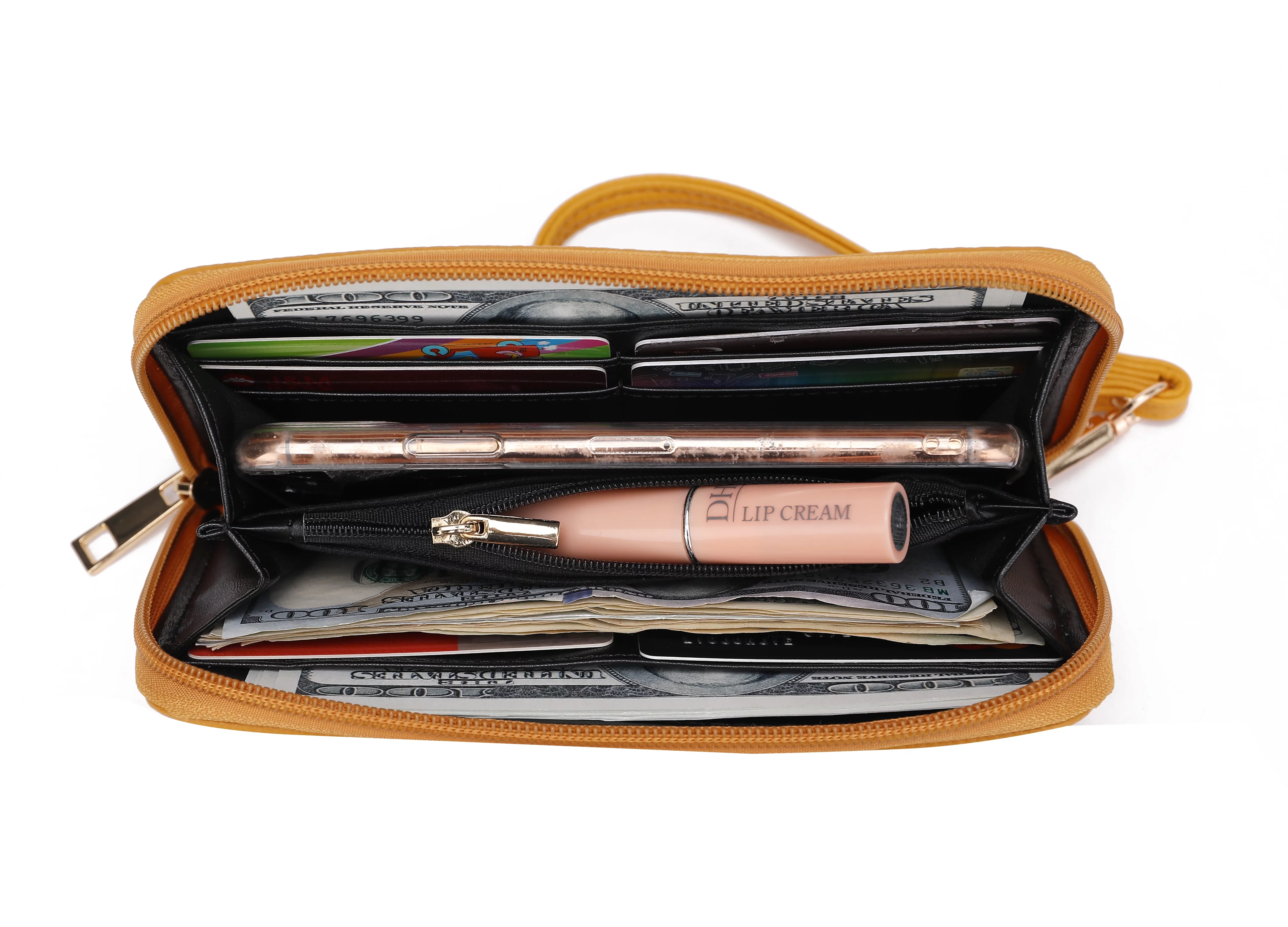 MKF Collection Blake Vegan Leather Women's Shoulder Bag & Wristlet Wallet 2 pcs, Classy Hobo Purse Handbag by Mia K - Blush