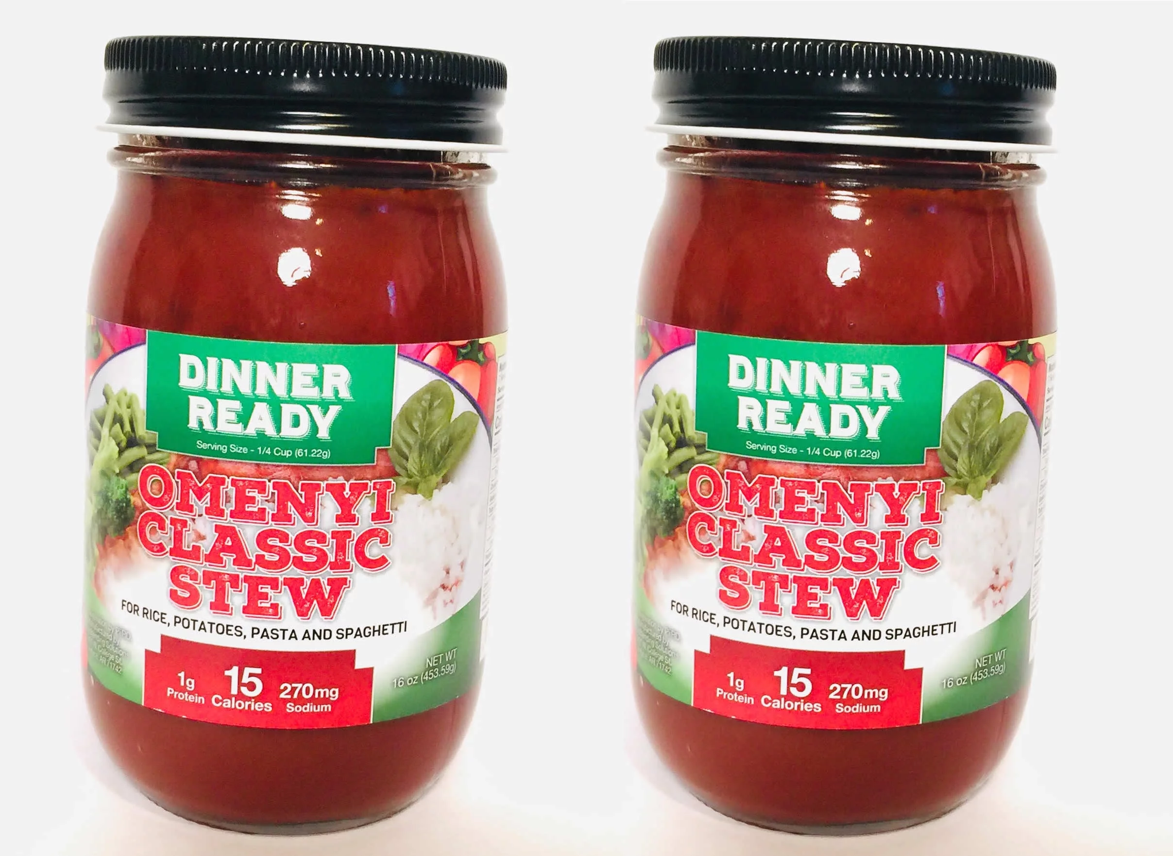 Dinner Ready Omenyi Classic Stew -  Family Pack (2) jars