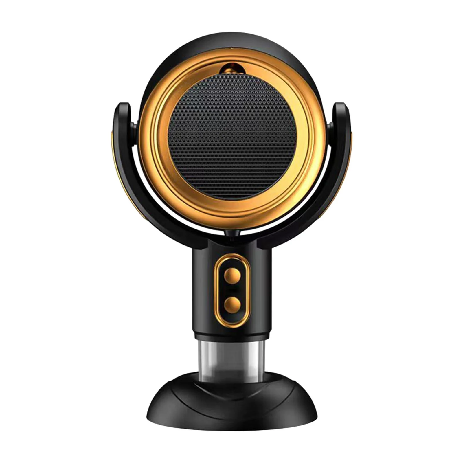 perfk Countertop Kitchen Exhaust Fan 8W 5V Desktop Range Hood for RV Home Grilling gold