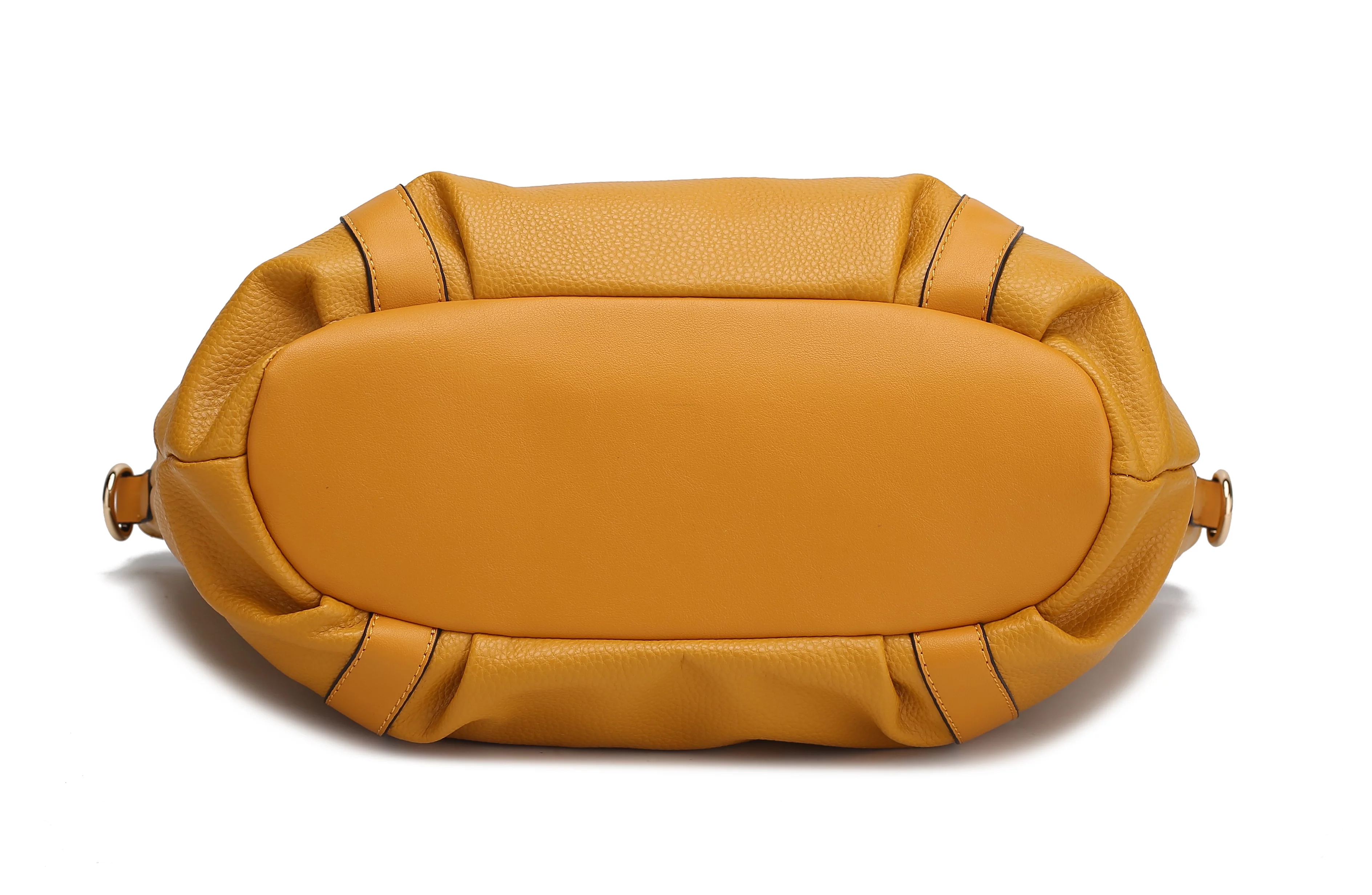 MKF Collection Darielle Vegan Leather Women's Satchel Handbag & Wallet Set by Mia K. - Black