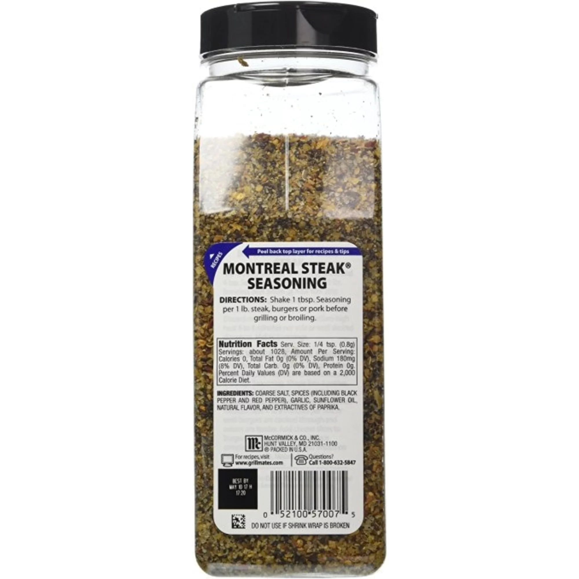 McCormick Grill-Mates Montreal Steak Seasoning - 29 oz