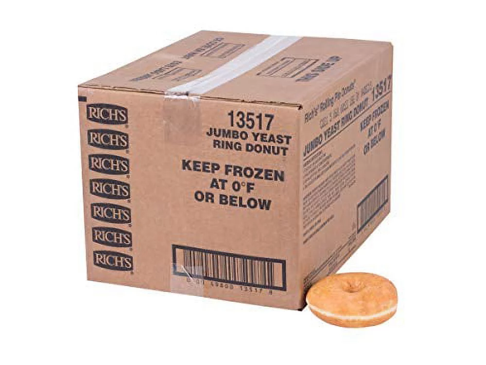 Rich Jumbo Ring Donut, 2.5 Ounce -- Per Case.