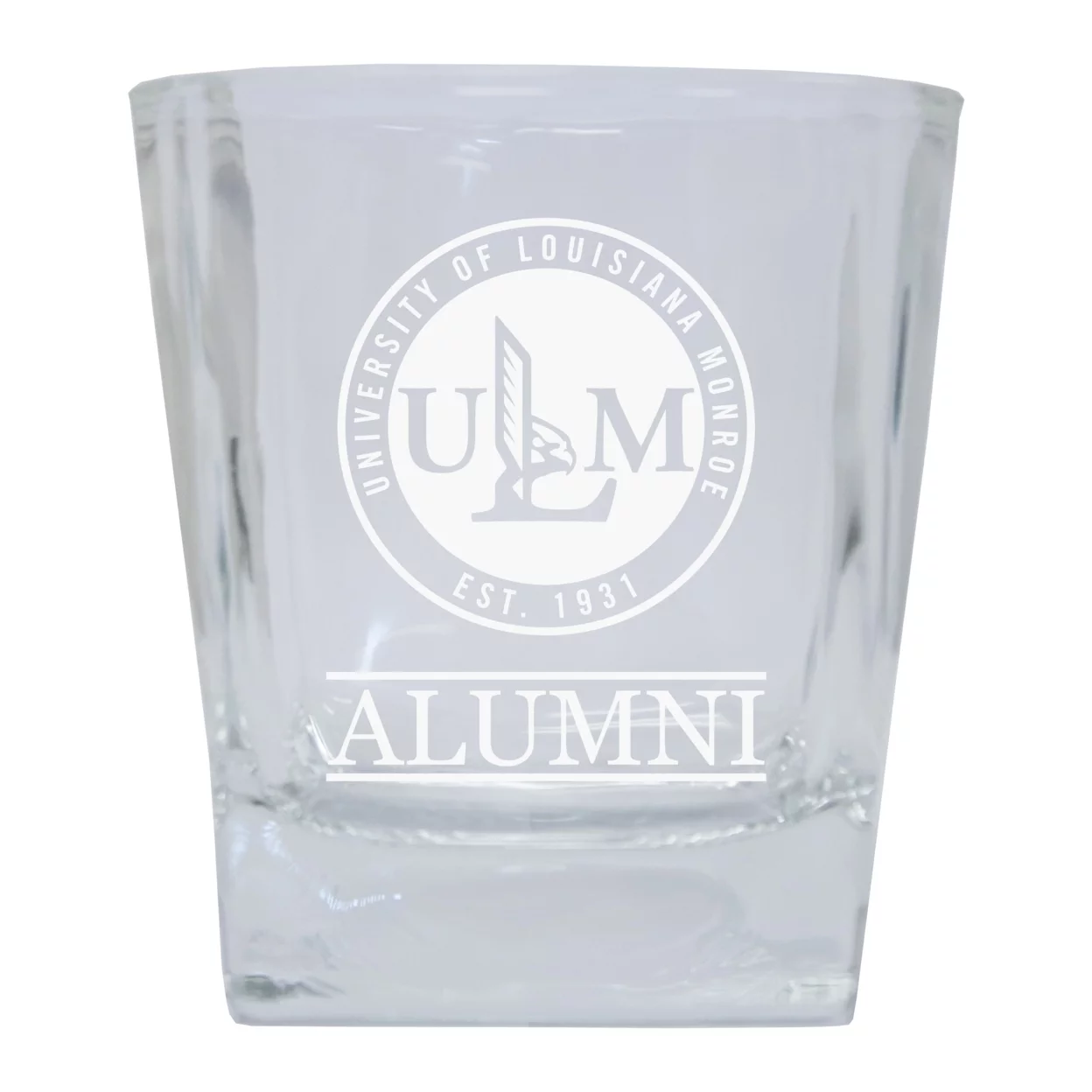 University of Louisiana Monroe Etched Alumni 5 oz Shooter Glass Tumbler 4-Pack