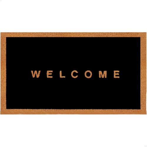 THEODORE MAGNUS Door Mat – Coir Doormat for Outdoor Entrance, Durable Welcome Mat with Non-Slip Backing, Perfect for Front Door and Entryway - Outdoor/Indoor - Welcome Canvas