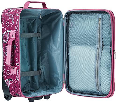 Rockland Fashion Expandable Softside Upright Luggage Set, Charcoal, 2-Piece (14/19)
