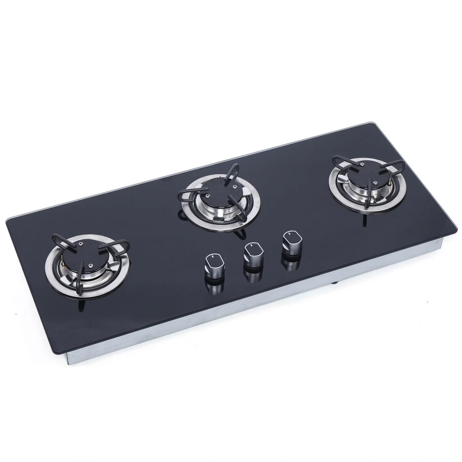 DENEST Boat Caravan RV Camper 2/3 Burner Gas Stove Hob Cooktop Black