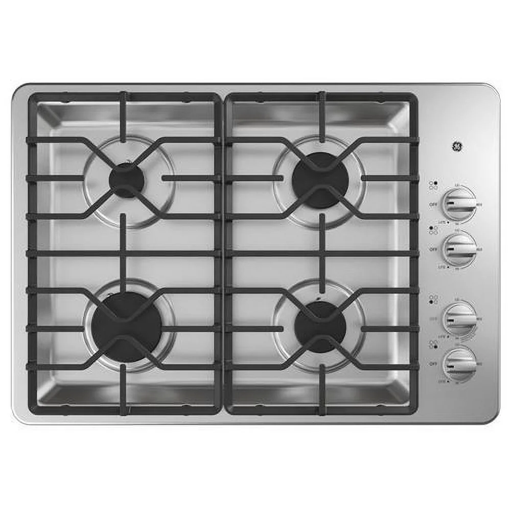 GE JGP3530SLSS 30 inch Stainless 4 Burner Gas Cooktop