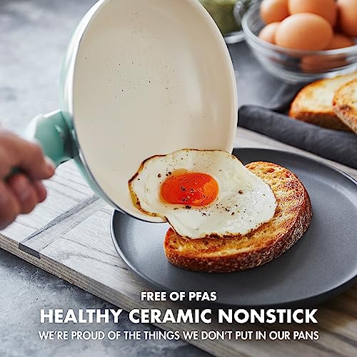 GreenPan Rio 16 Piece Cookware Pots and Pans Set, Hard Anodized Healthy Ceramic Nonstick PFAS-Free, Bakelite Handles, Frypans, Saucepan, Saute Pan, Stock Pot, Kitchen Tools, Dishwasher Safe, Black