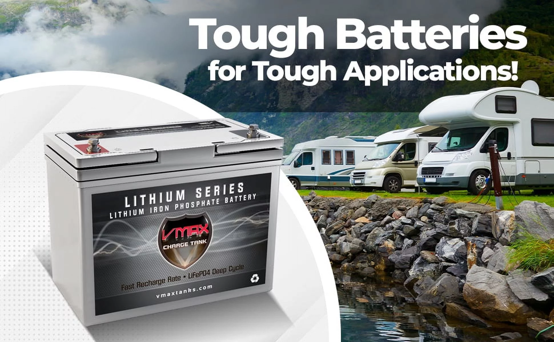 VMAX LFP22-1255 Lithium 22NF Battery LiFePO4 704Wh 12V 55AH w/BMS Deep Cycle Li-Iron Battery Ideal for Off-Grid Solar Panel Charge Wind energy 9