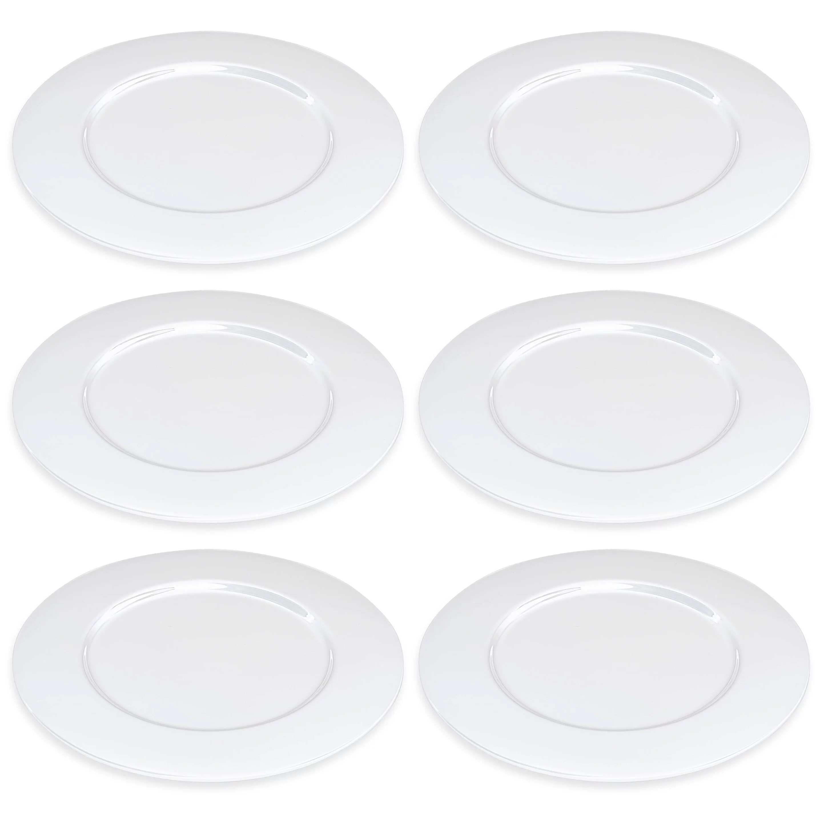 Majestic Gifts Inc.  Glass Charger-Plates - Opal-12.5