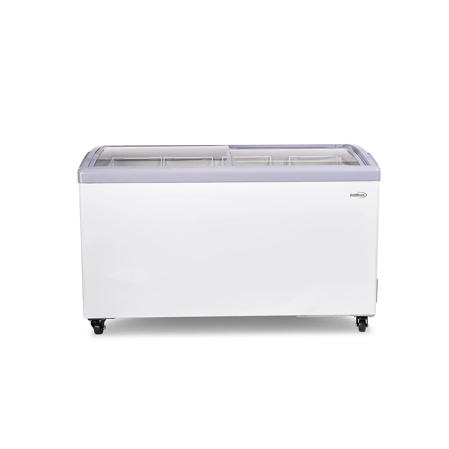 Premium Levella 9.5 cu. ft. Curved Glass Top Chest Freezer White (PFR1090G) PFR950G
