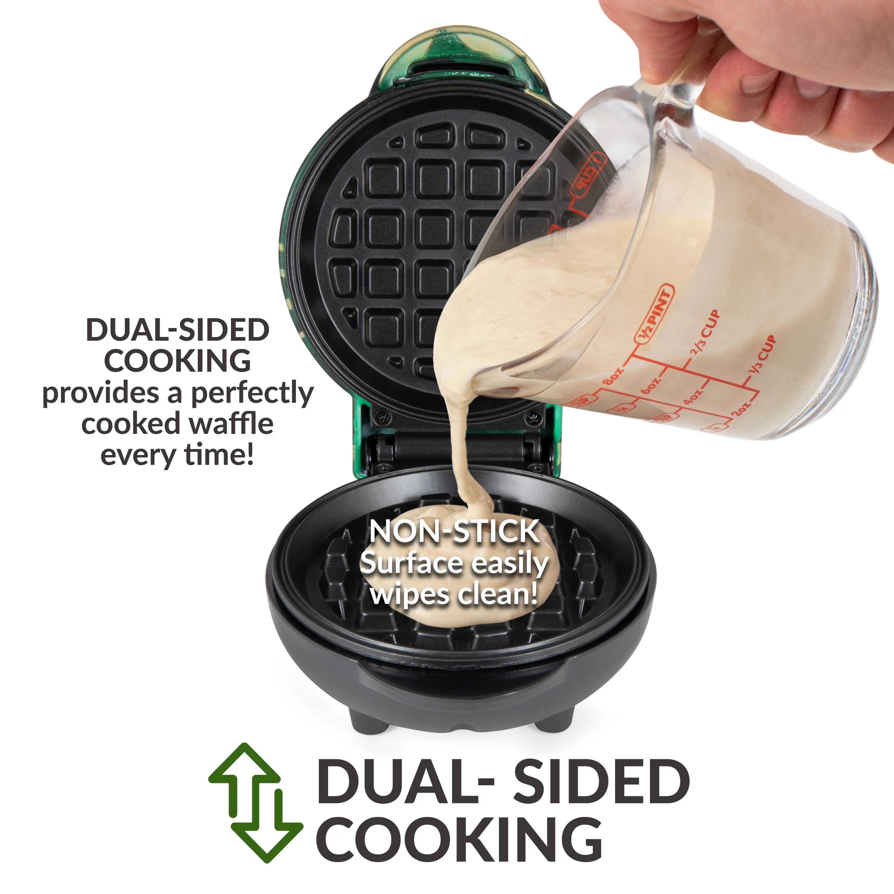 MyMini Camouflage Personal Home Waffle Maker, Camo