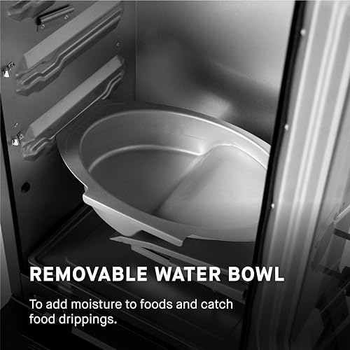 Masterbuilt? 30-inch Digital Electric Vertical BBQ Smoker with Leg Kit, Side Wood Chip Loader and 710 Cooking Square Inches in Black, Model MB20070421