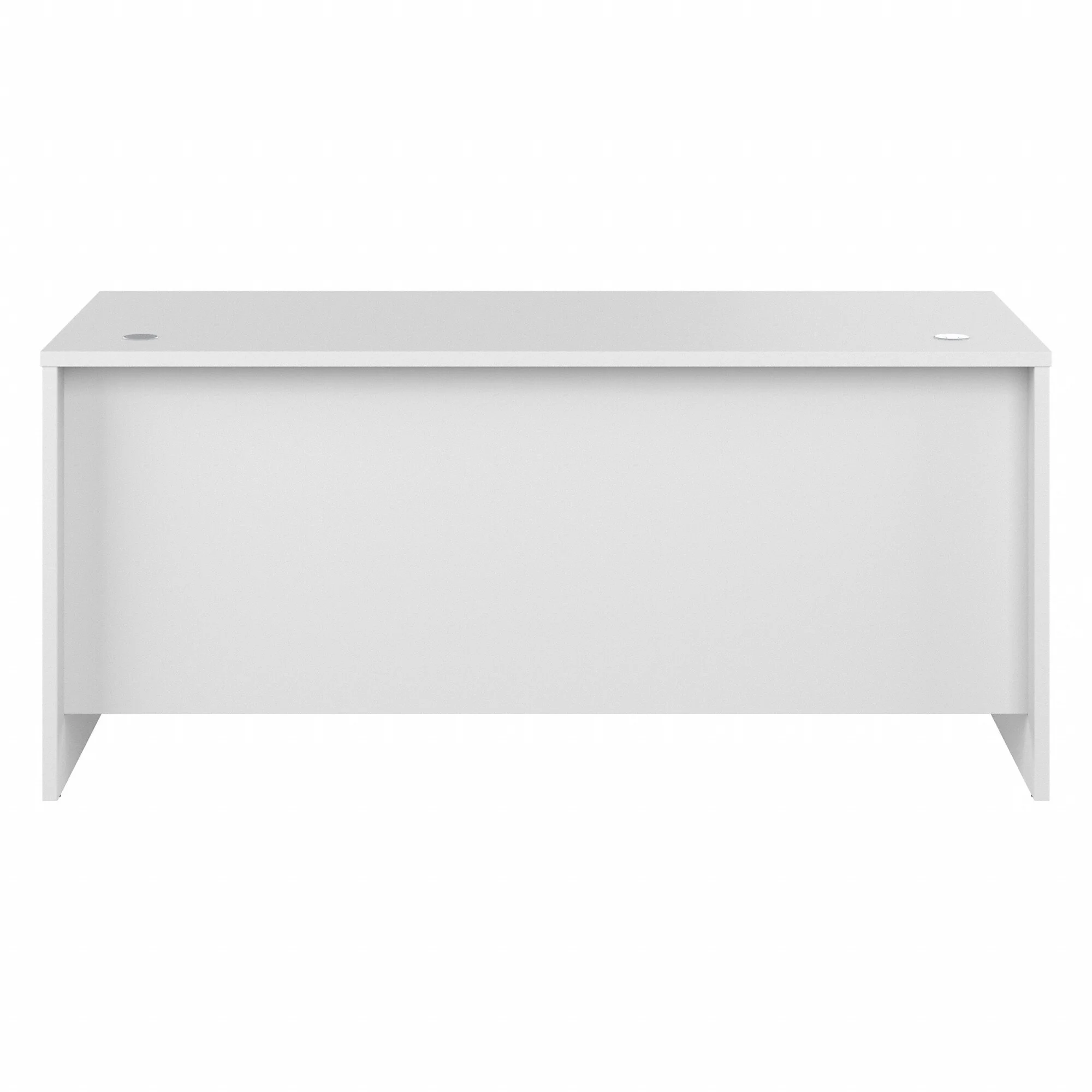Studio C 66W x 30D Office Desk in White - Engineered Wood
