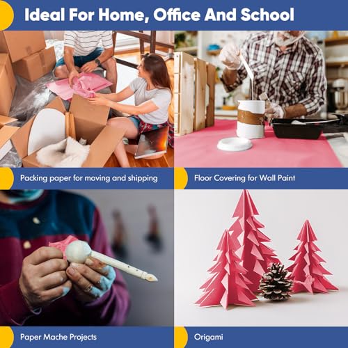 Vanhench Black Wrapping Paper, 17.5