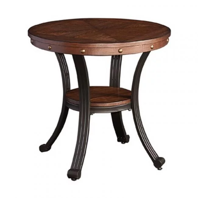 Powell  Franklin Side Table - Oak
