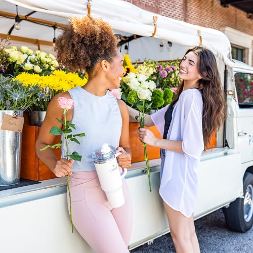 Cirkul 40oz. Carbon Stainless Steel Tumbler with Handle, All-Day StrawSip™, Double-Wall Insulated