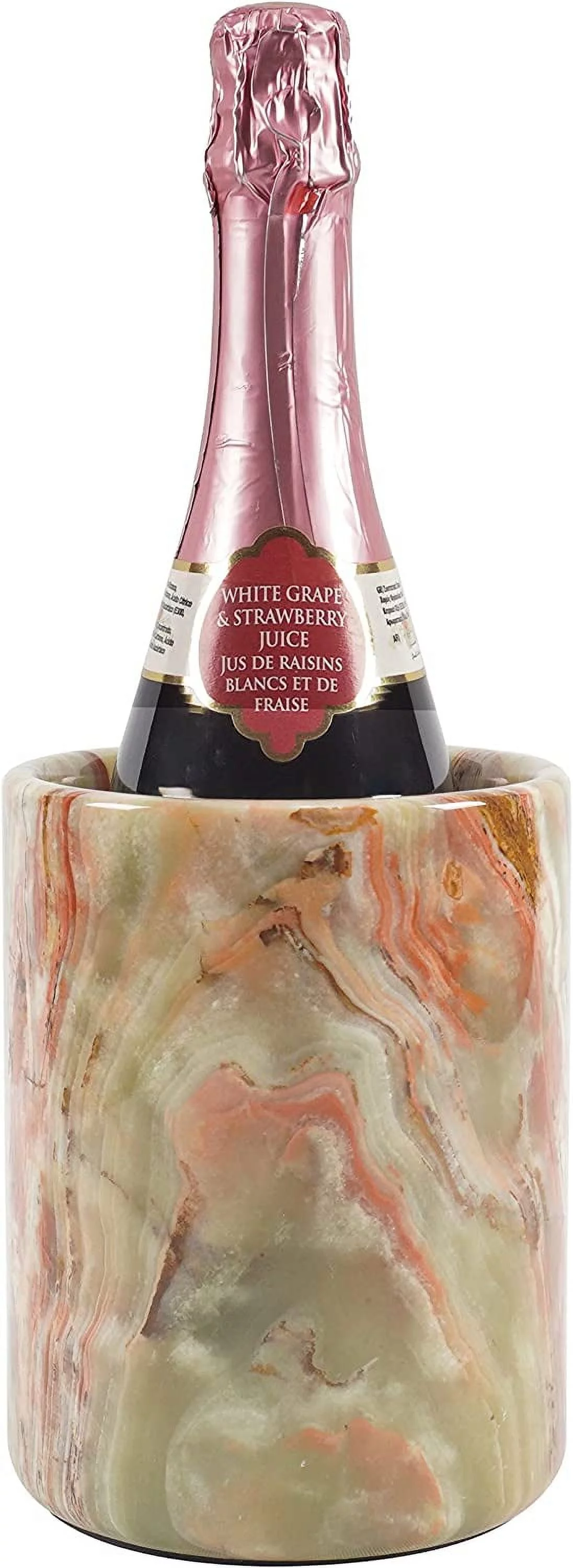 Wine Chiller Tabletop Handmade Marble Wine Chillers - 5x5x6.5 Inch" Tall Portable Home & Kitchen Decoration - Champagne Cooler Best for Utensil, Flower Vase & Stationery Holders (GZ-03)