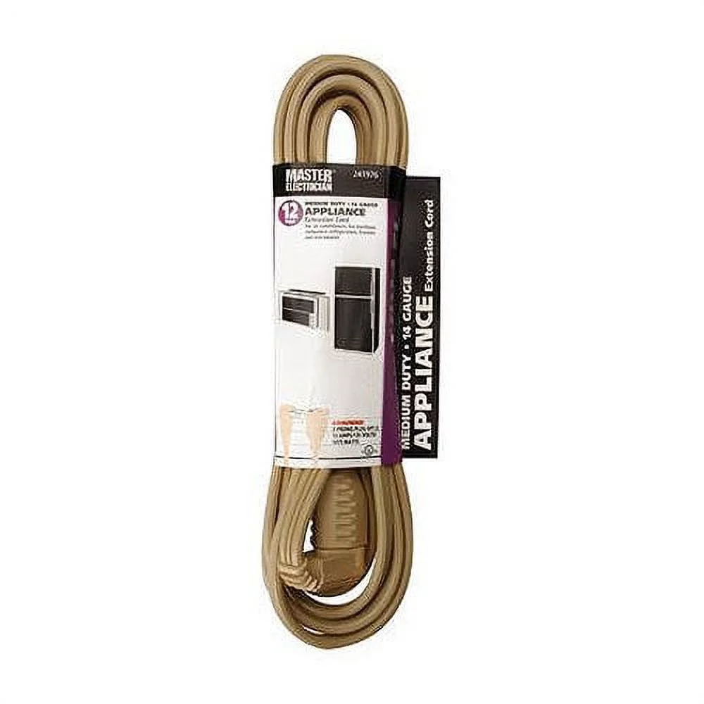 Master Electrician 03535ME 12 ft. Beige Air Conditioner-Major Appliance Cord