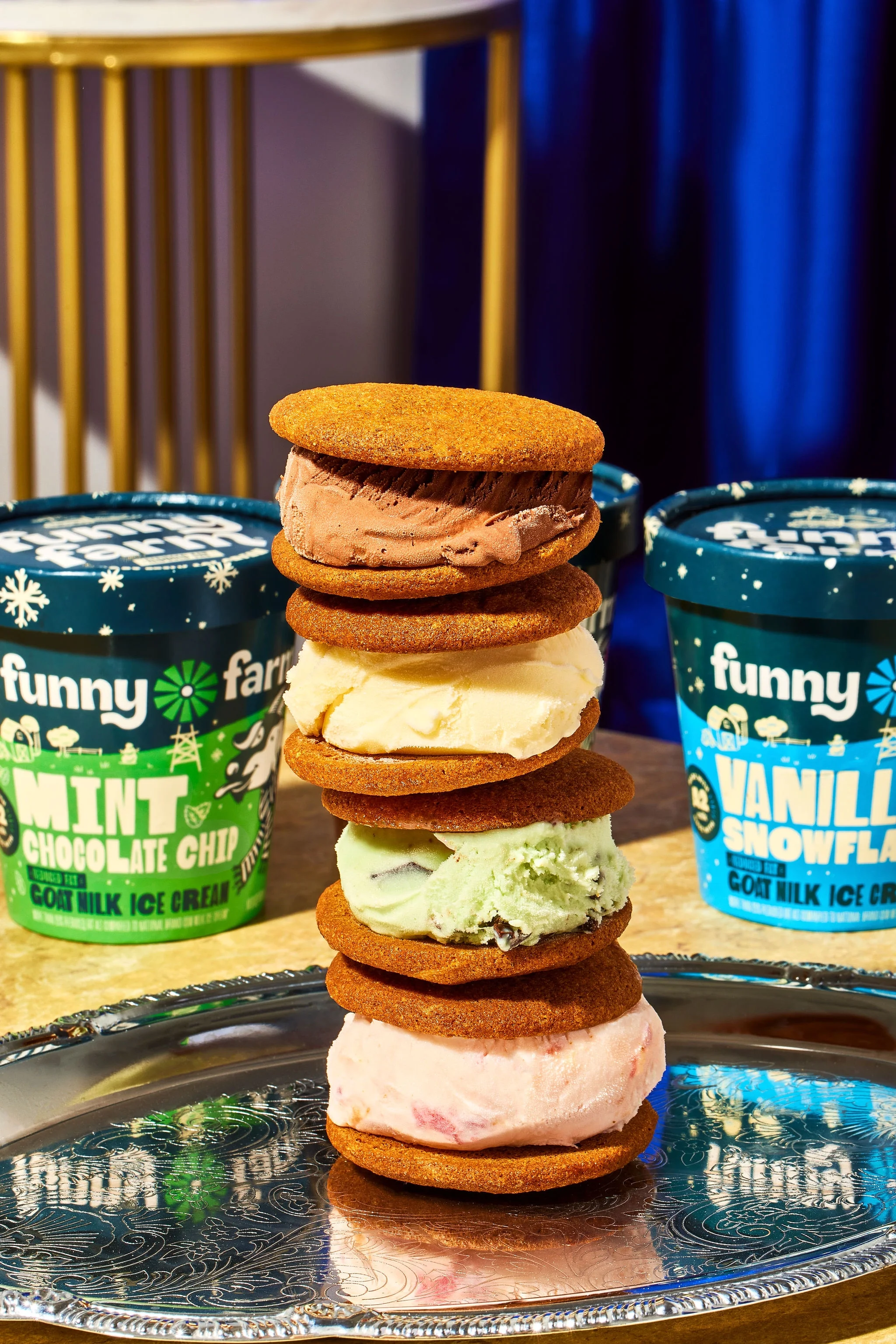 Funny Farm 14 oz. Vanilla Snowflake Ice Cream (8 pack)