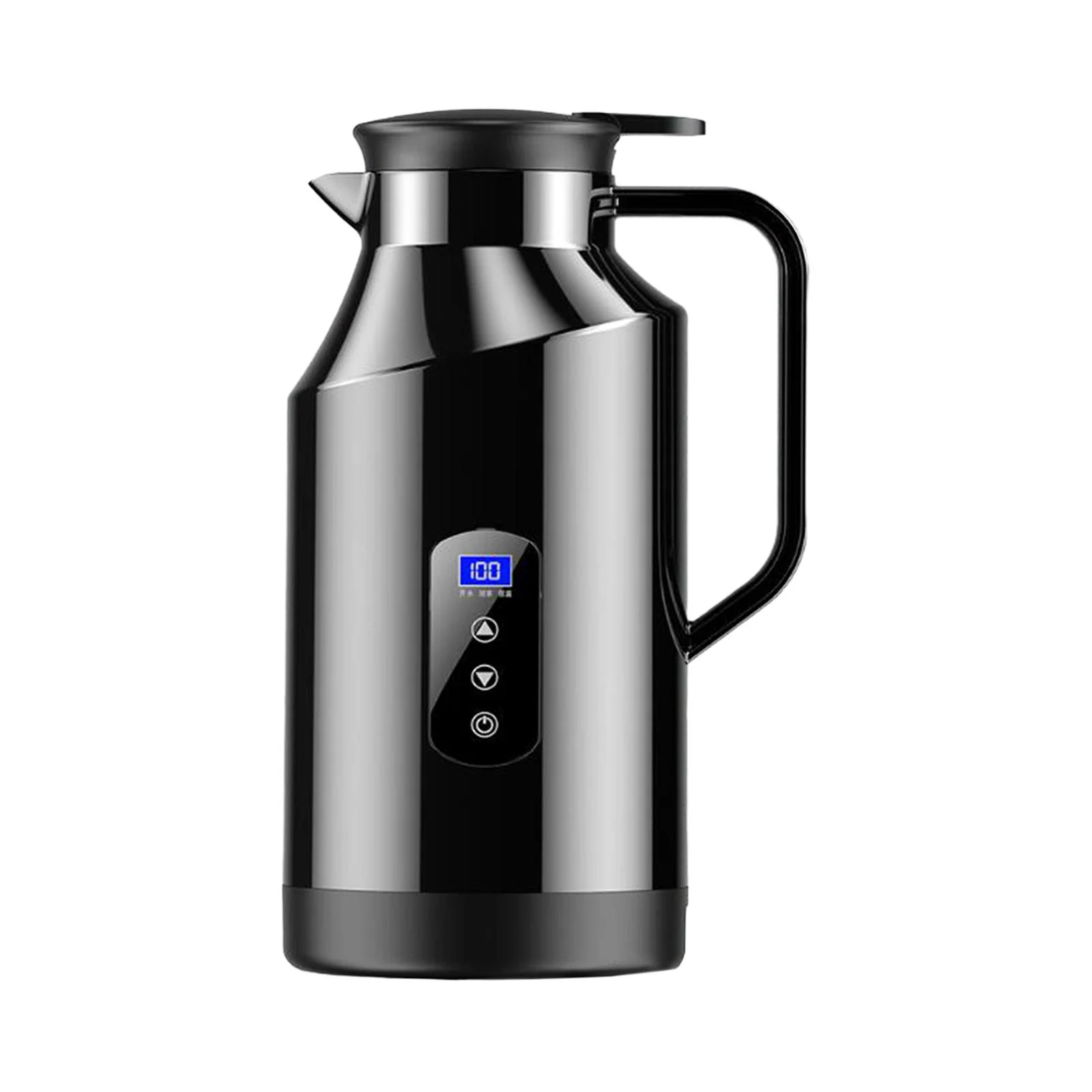 Car Heating Travel Cup Car Kettle Water Boiler for Water Tea Coffee Milk 1200ml Stainless Steel Coffee Warmer for Travel Home and Cars