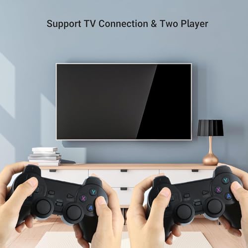 Retro Gaming Console, Plug and Play Video Game Console Built-in 9 Classic Emulators, 20,000+ Games, 4K High Definition HDMI Output for TV with Dual Controllers