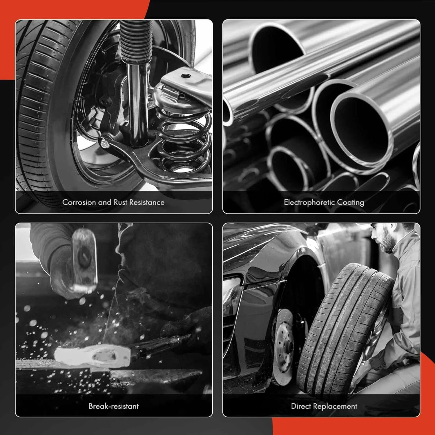 A-Premium Front Suspension Steering Knuckle Compatible with Chrysler 300 2012-2021, Dodge Challenger 2012-2021, Charger 2012-2021, Left Driver Side, Replace # 05168421AF