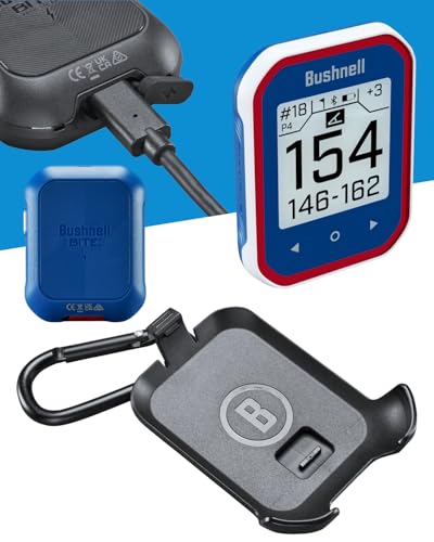 Wearable4U - Bushnell Phantom 3 GPS Rangefinder Blue with BITE Magnetic Mount and GreenView with Lens Cleaning Cloth Bundle