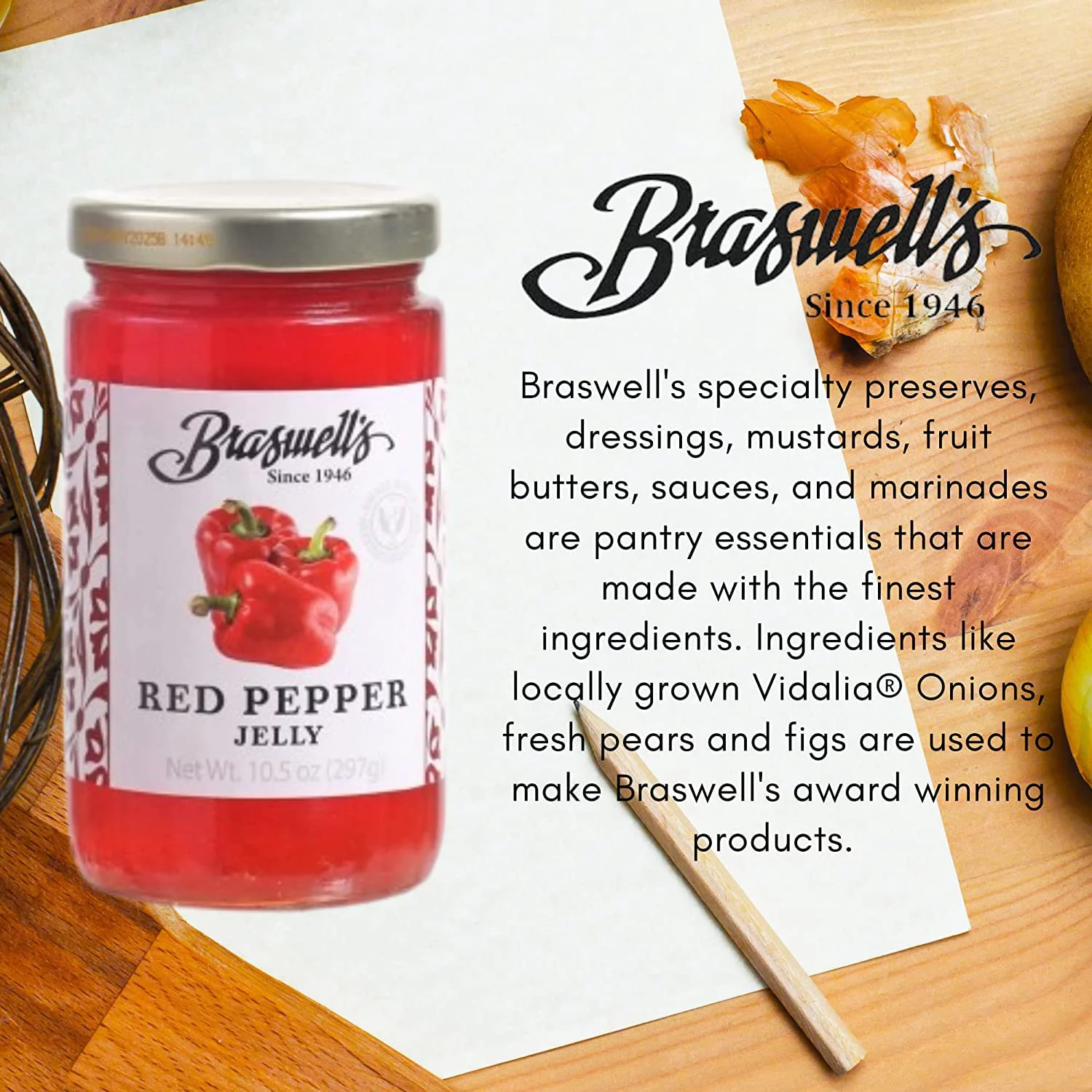 Braswell Red Pepper Jelly, 10.5 Ounce (Pack of 12)