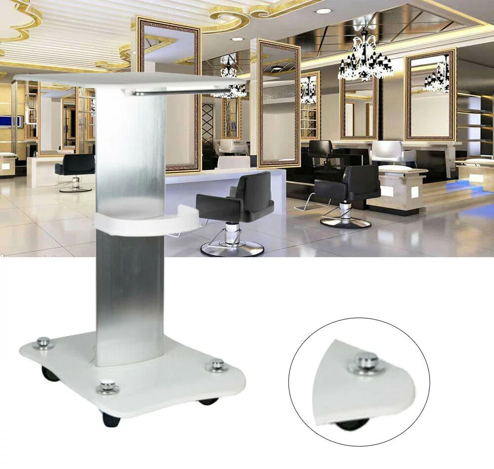 Beauty Cart,Salon Roller Trolley Cart Stand Beauty Instrument Tray Rolling Cart with 360°Rotation Wheel,Load 88lbs,Aluminum Alloy