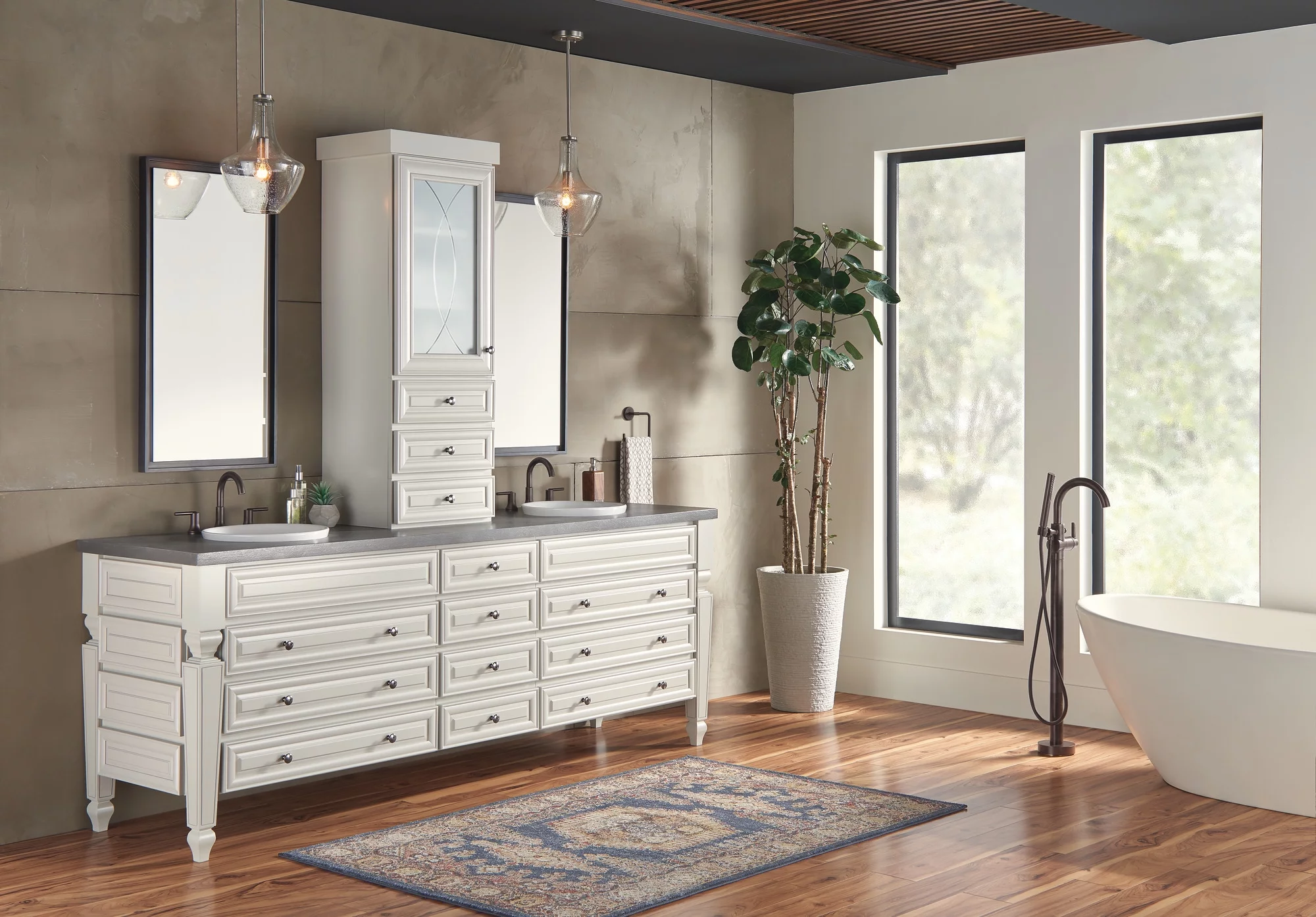 Delta Trinsic Two Handle Widespread Bathroom Faucet in Venetian Bronze 3559-RBMPU-DST