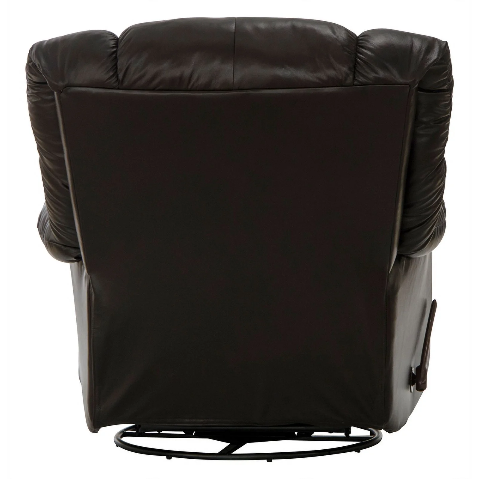 Langston Chaise Swivel Glider Recliner in Brown Top Grain Italian Leather