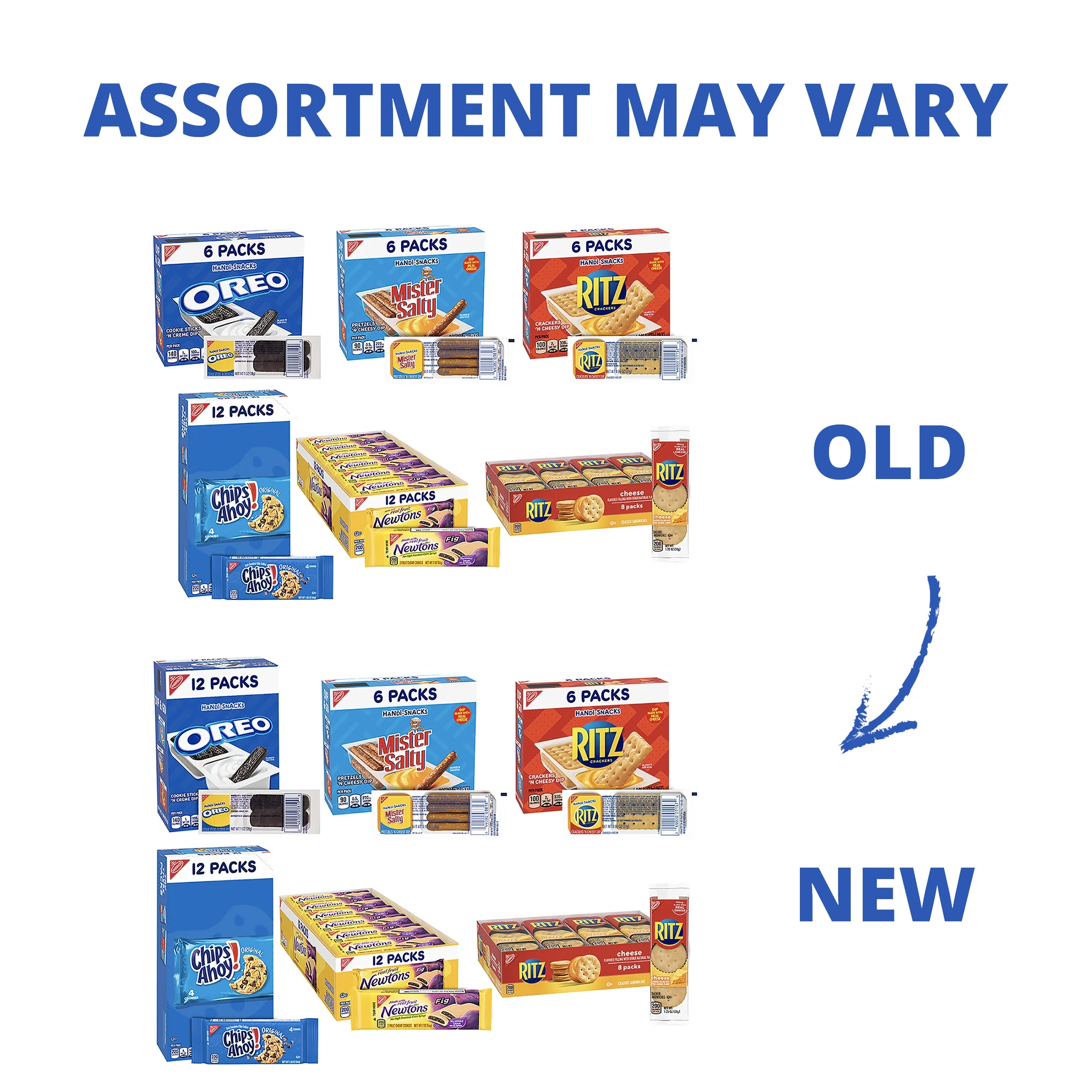 Nabisco Ultimate Sweet and Salty Snack Variety Pack, 56 Snack Packs