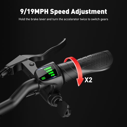 iScooter Electric Scooter with Seat, 37/21 Miles Long Range & 28/19/15.6 MPH Top Speed, 14