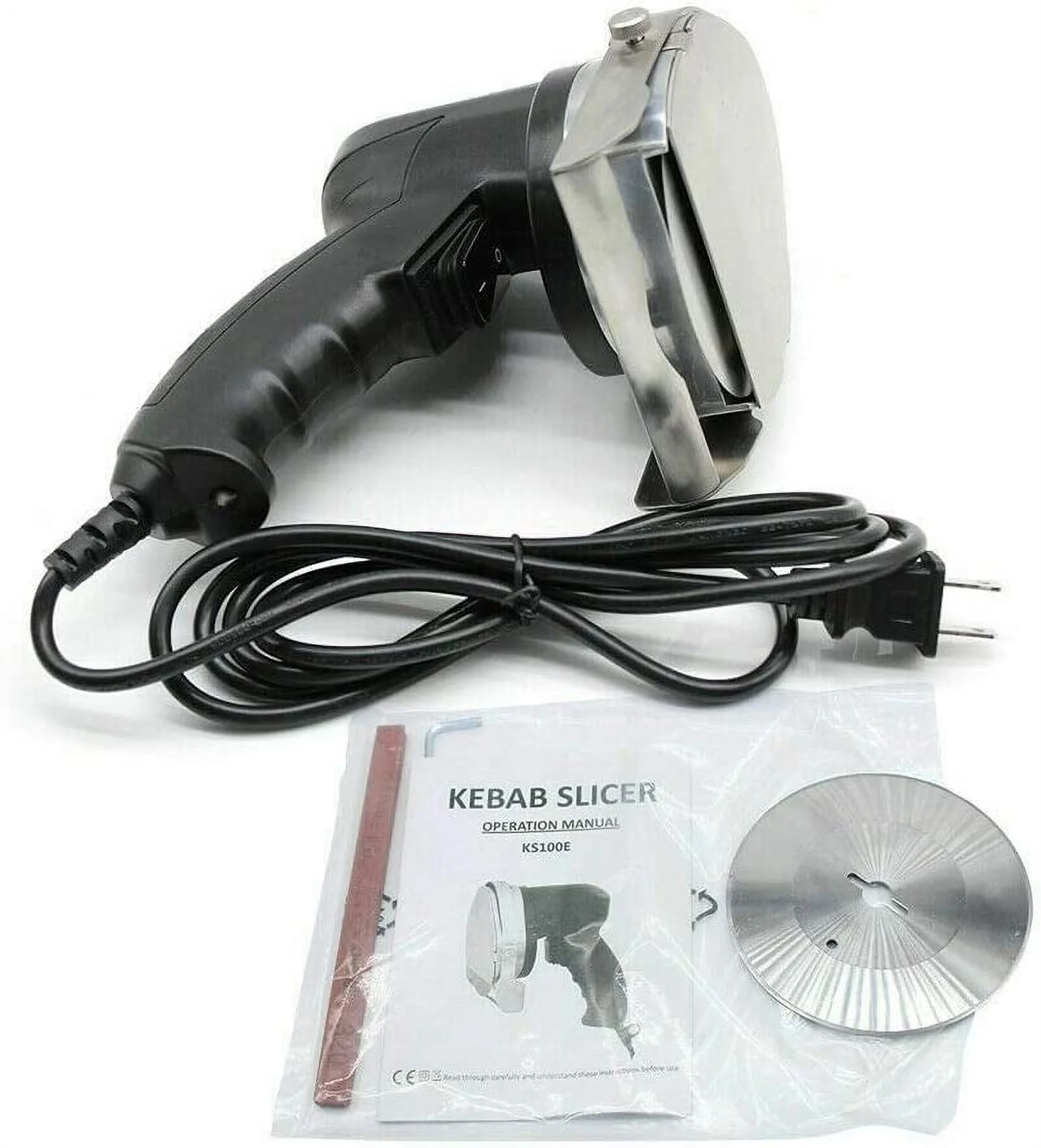 Miumaeov Electric Shawarma Cutter Gyro Slicer Commercial Kebab Knife Gyro Cutter Kebab Slicer, Sliced Meat Gyros Knife