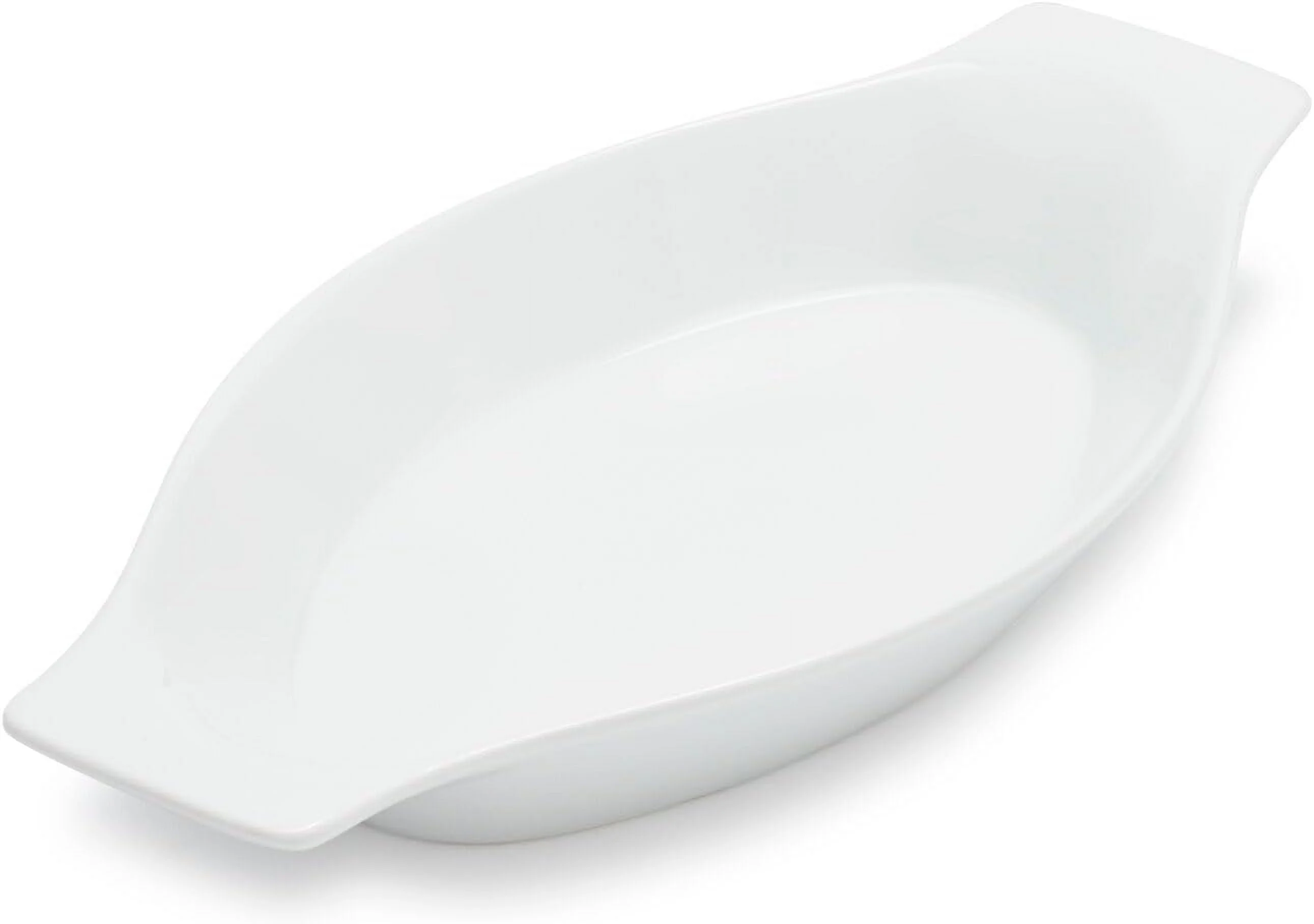 Porcelain Oval Gratin Dish, 10.5", White