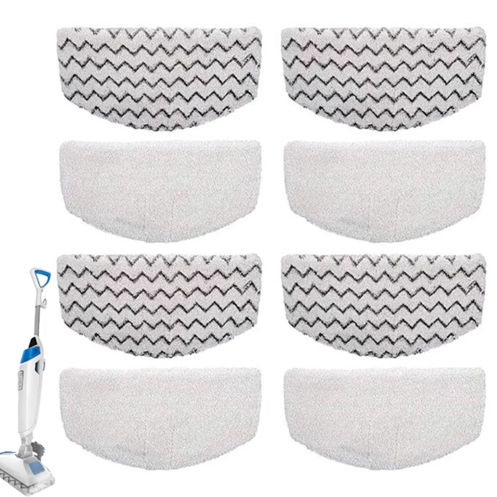 Hometimes 8-Pack Replacement Steam Mop Pads for Bissell  1940 1806 1544 1440 2075A Powerfresh Steam Cleaner Mop
