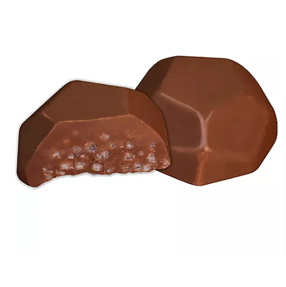 Christmas Coal Chocolate, Milk Chocolate Party Bag Fillers, Individually Wrapped Foils, Resealable Bag, (2 Pounds)