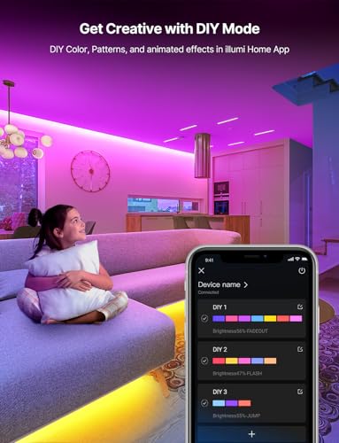 Led Strip Lights 30m, RGB Music Sync Color Changing Led Light with Smart App Control Remote, for Bedroom Room Lighting Flexible Home Decoration