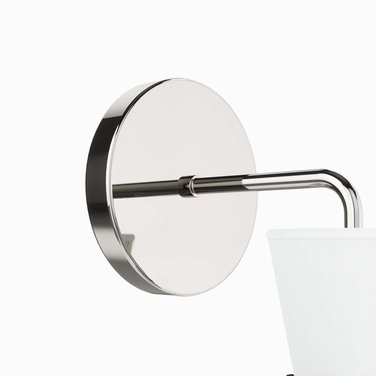 Starlight 1-Light Wall Sconce White Polished Nickel