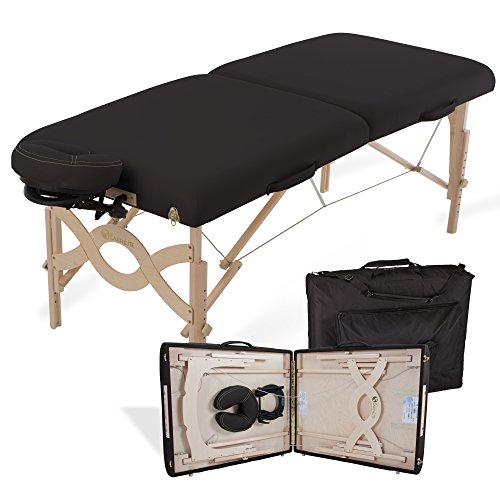 EARTHLITE Portable Massage Table Package AVALON – Reiki Endplate, Premium Flex-Rest Face Cradle & Strata Cushion, Carry Case (30”x73”)
