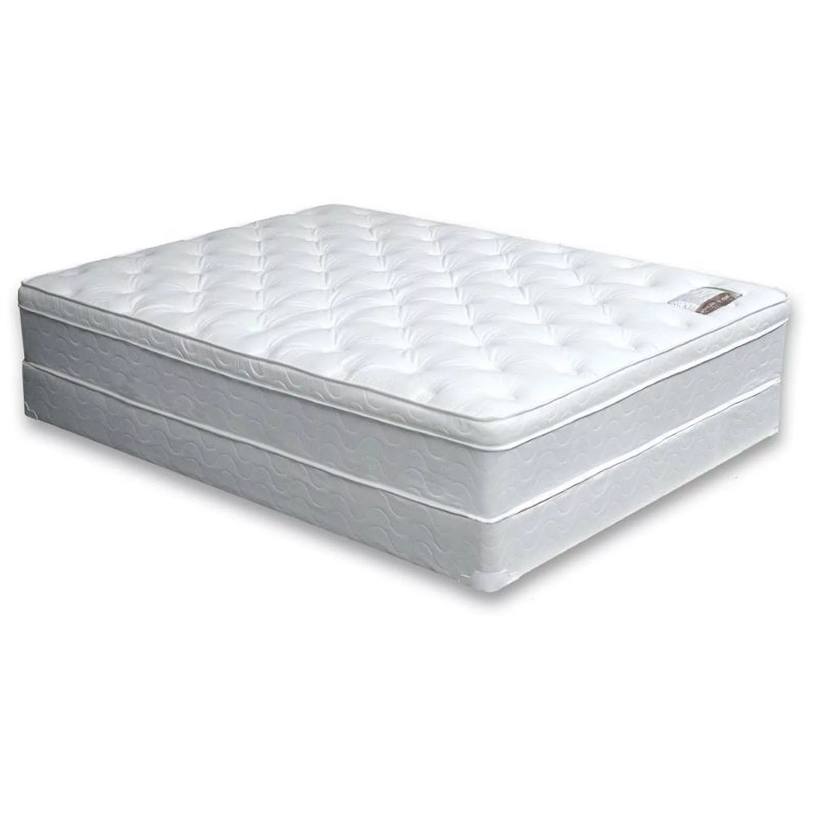 Furniture of America Joneson Fabric Full Quilted Euro Top Mattress in White