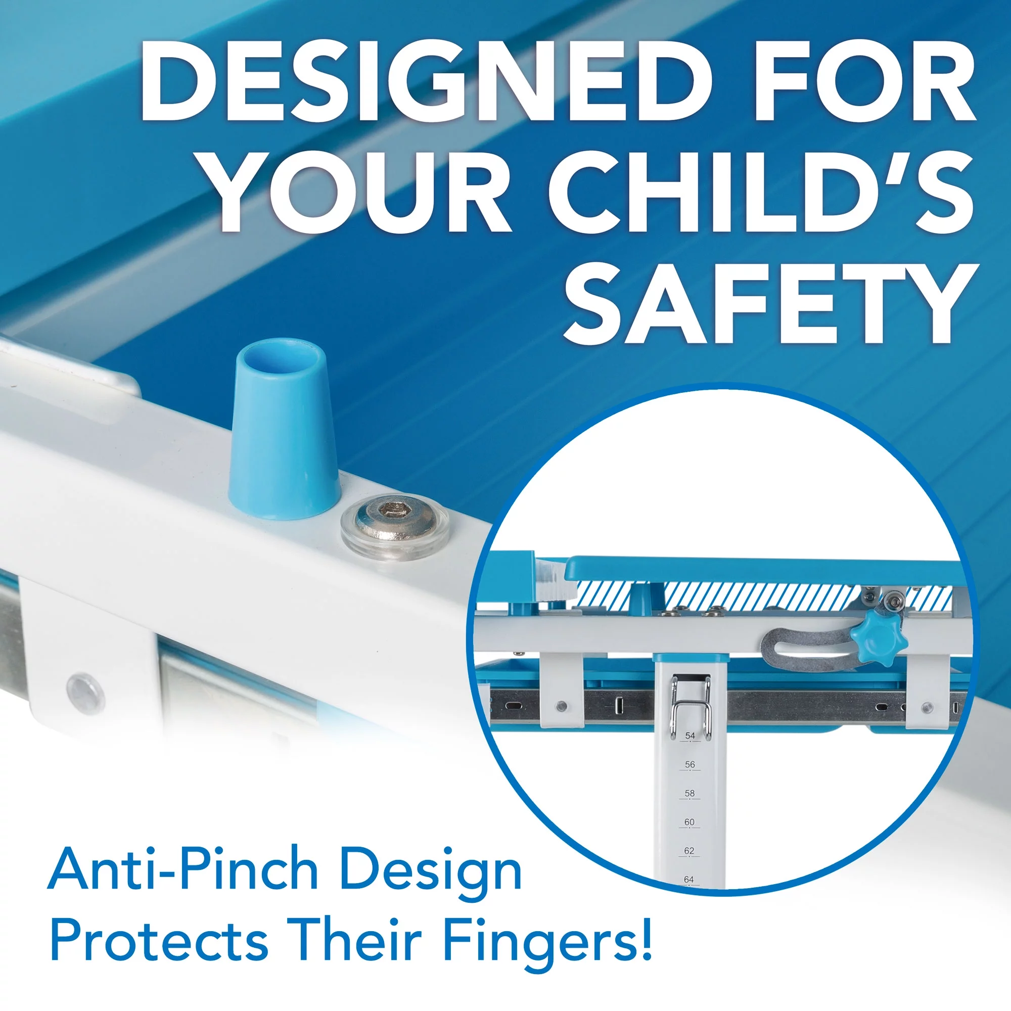 Mount-It! Kids Desk and Chair Set, Blue